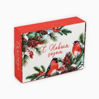 Коробка подарочная новогодняя складная &laquo;Счастья в Новом году&raquo;, 21 х 15 х 5 см, Новый год