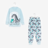 Пижама для мальчика, цвет голубой, рост 92 см Пижама для мальчика, цвет голубой, рост 92 см