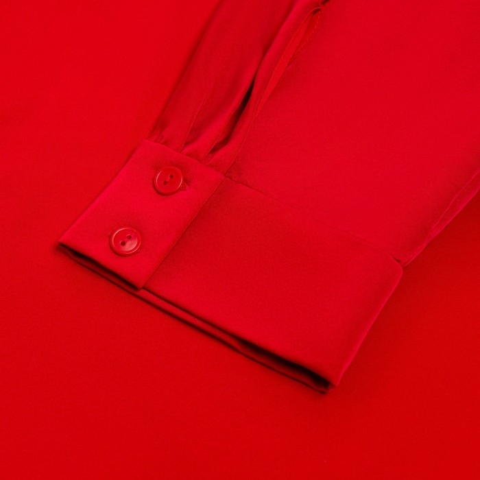 Костюм женский (рубашка, брюки) MINAKU: Silk pleasure цвет красный, размер 54