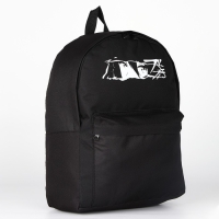 Рюкзак школьный текстильный &laquo;Аниме&raquo;, с карманом, 27х11х37, цвет чёрный