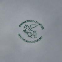 Тарелка фарфоровая &laquo;Акварель&raquo;, d=20 см, цвет светло-серый