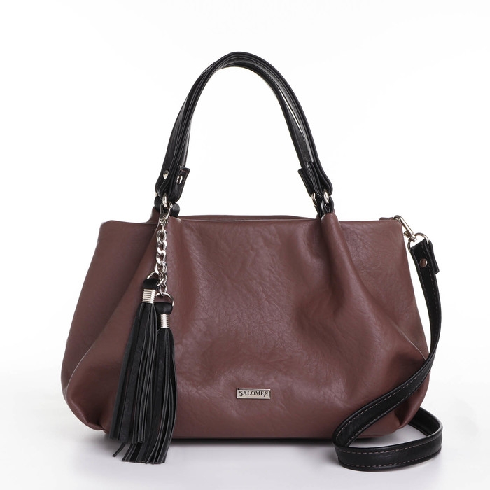 Сумка женская, средний размер, цвет коричневый