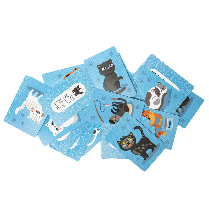 Настольная игра &laquo;Пластиковые кубики. Где мой кот?&raquo;, жестяная коробочка