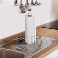 Держатель для бумажных полотенец Доляна &laquo;Волна&raquo;, 14&times;14&times;29 см, цвет хром