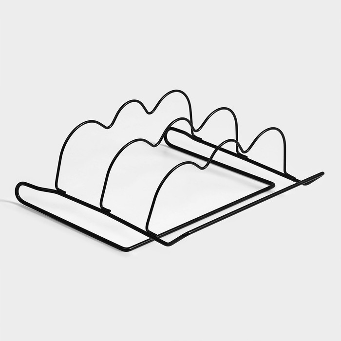 Держатель для бутылок Доляна, подвесной, металл, 32,5&times;31,5&times;13 см, цвет чёрный