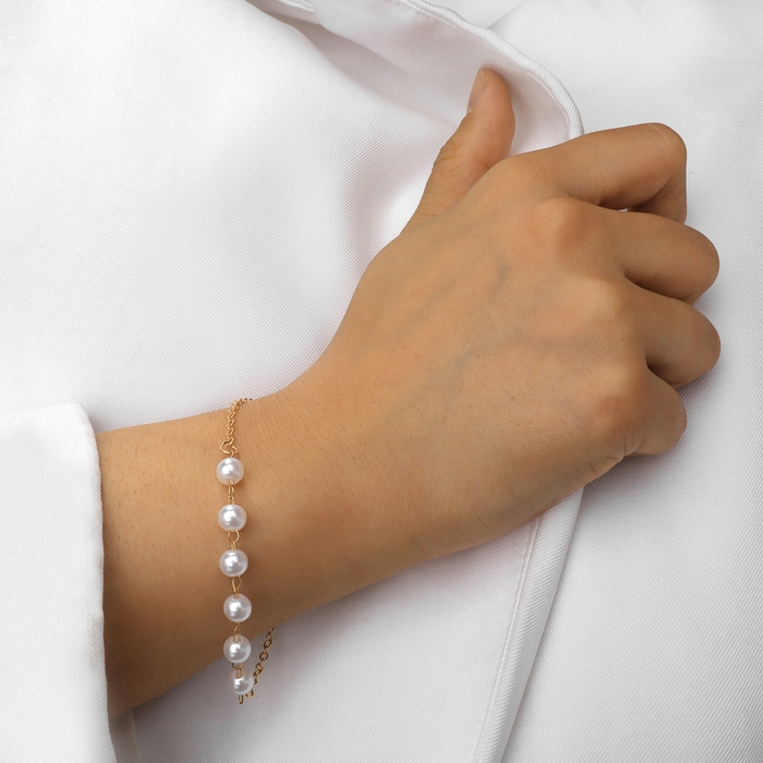 Набор 6 предметов: 6 браслетов &laquo;Море&raquo;, цвет золото