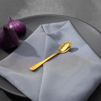 Ложки чайные из нержавеющей стали Доляна &laquo;Голд&raquo;, длина 13,3 см, 6 шт, цвет золотой