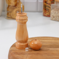 Мельница для специй Доляна &laquo;Дуновение леса&raquo;, 17&times;4,5 см, керамический механизм, цвет светлое дерево