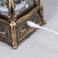 Светодиодная фигура &laquo;Телефон с Дедом Морозом&raquo; 13 &times; 26 &times; 11 см, пластик, батарейки ААх3 (не в комплекте), USB, свечение тёплое белое