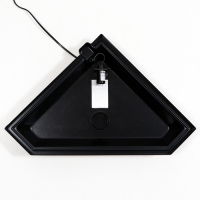 Аквариум "Дельта" угловой с крышкой, 40 литров, 39 х 39 х 36/41,5 см, чёрный