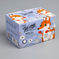 Гирлянда &laquo;Нить&raquo; 4 м с насадками &laquo;Шарик с орнаментом&raquo;, IP20, прозрачная нить, 20 LED, свечение белое, 8 режимов, 220 В