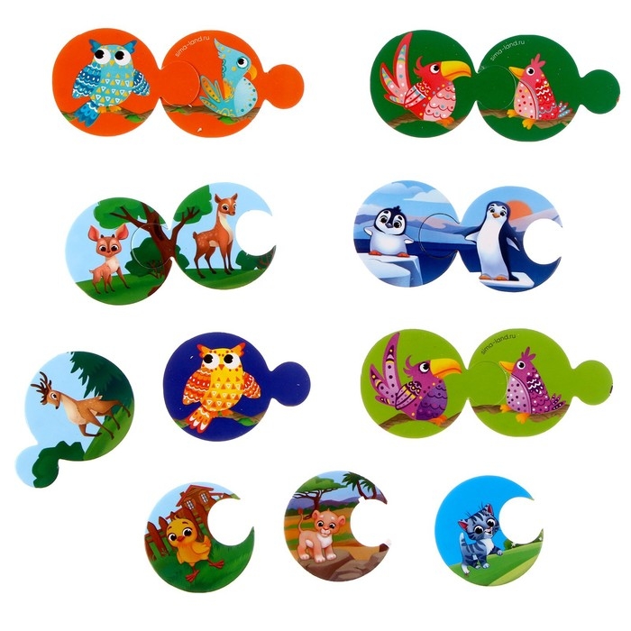 Пазлы логические 3 в 1 &laquo;&lrm;Мама, папа и малыш&raquo;&lrm;