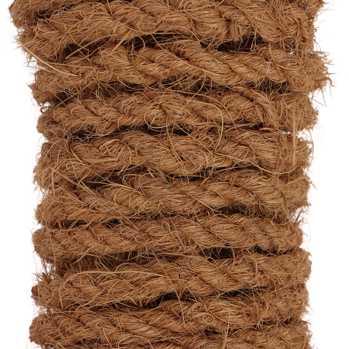 Канат кокосовый, кручёный, диаметр 8 мм, бухта 10 м, Greengo Канат кокосовый, кручёный, диаметр 8 мм, бухта 10 м, Greengo