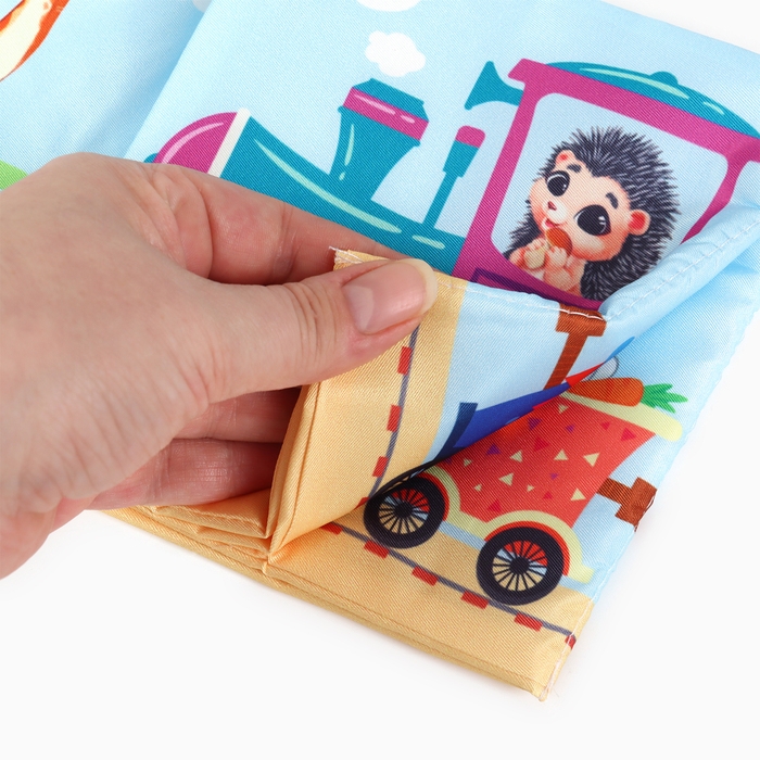 Бортик на кроватку &laquo;Паровозик&raquo; 14х70 см, Крошка Я