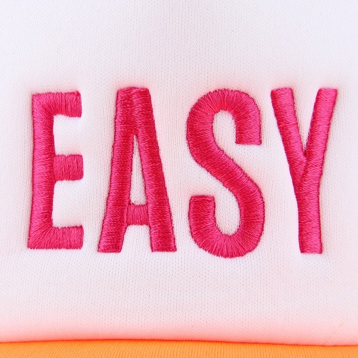 Кепка женская с сеткой EASY, цвет оранжевый, р-р 56
