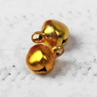 Бубенчики для рукоделия, набор 100 шт., размер 1 шт. &mdash; 0,6 см, цвет золотистый