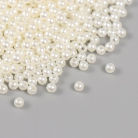 Набор бусин "Жемчуг" d 4 мм, 250 гр, молочный