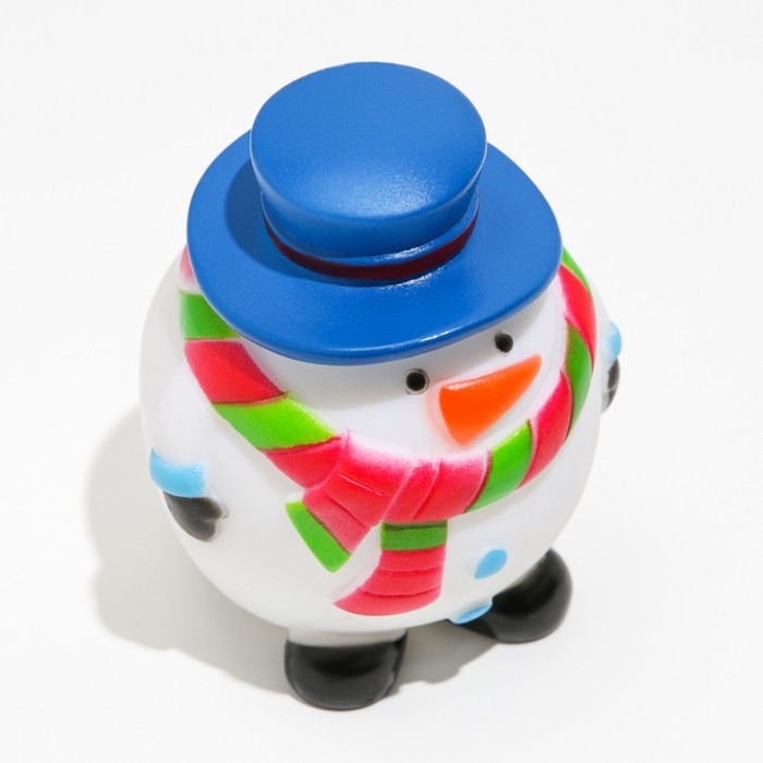 Игрушка пищащая для собак Игрушка пищащая для собак "Снеговик", виниловая, 6,7 х 8,5 см