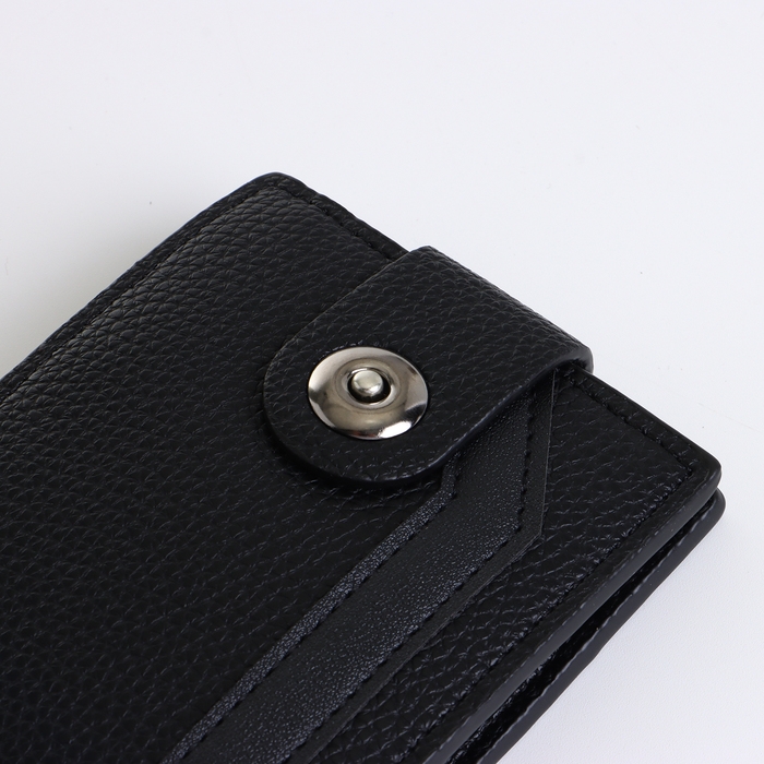 Портмоне мужское на магните, цвет чёрный Портмоне мужское на магните, цвет чёрный