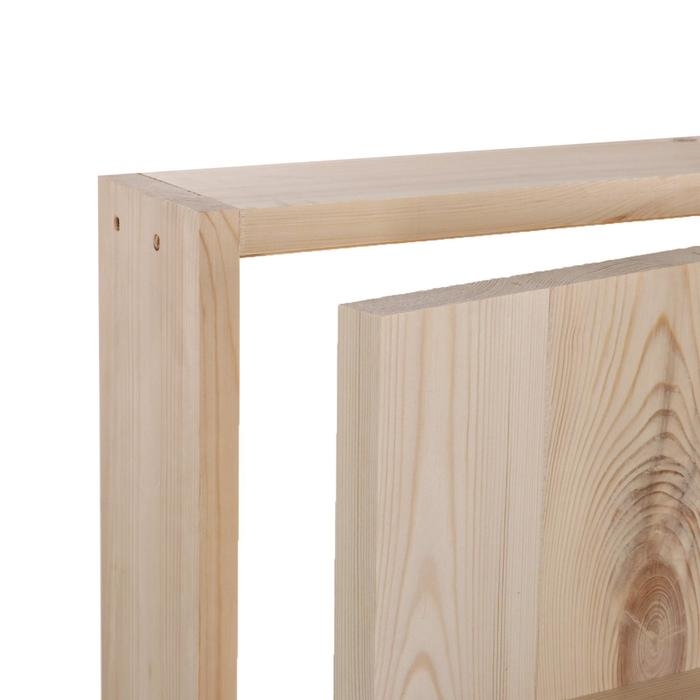 Дверной блок для бани, 160&times;80см, из сосны, на клиньях, массив, "Добропаровъ"