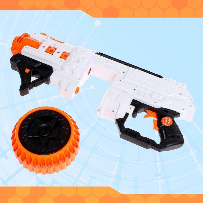 Бластер Storm blaster, стреляет мягкими пулями, работает от батареек Бластер Storm blaster, стреляет мягкими пулями, работает от батареек