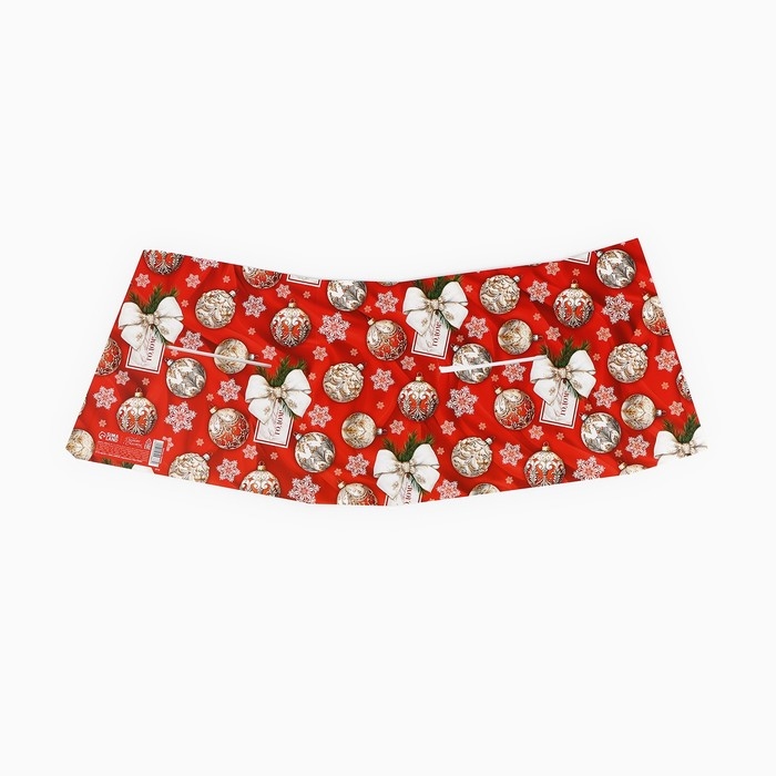 Коробка новогодняя складная с ручками &laquo;Новогодние шары&raquo; 23 х 8 х 32 см, Новый год