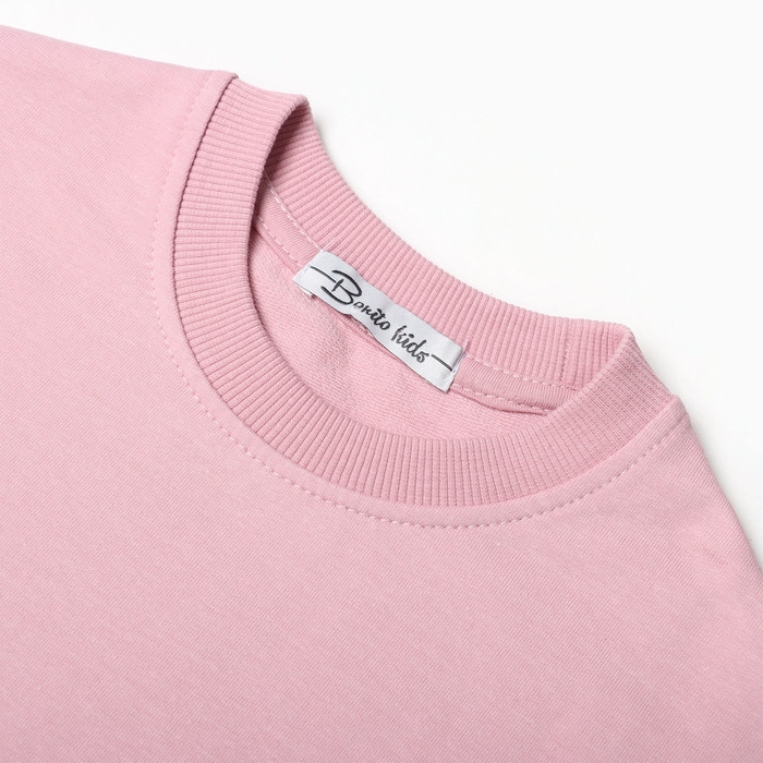 Комплект для девочек (свитшот, брюки), цвет грязно-розовый, рост 116 см Комплект для девочек (свитшот, брюки), цвет грязно-розовый, рост 116 см