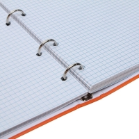 Тетрадь на кольцах A5 80 листов в клетку Calligrata "Коты", обложка 7БЦ, без вырубки под кольца, блок офсет