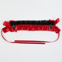 Карнавальная повязка &laquo;Лолита&raquo;, цвет красный с чёрным кружевом