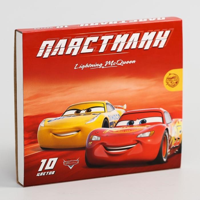 Пластилин 10 цветов 150 г &laquo;Чемпион&raquo;, Тачки