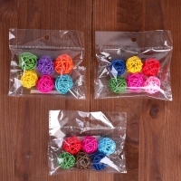 Шар декоративный из лозы, набор 6 шт., размер 1 шт. &mdash; 3 см, цвет МИКС