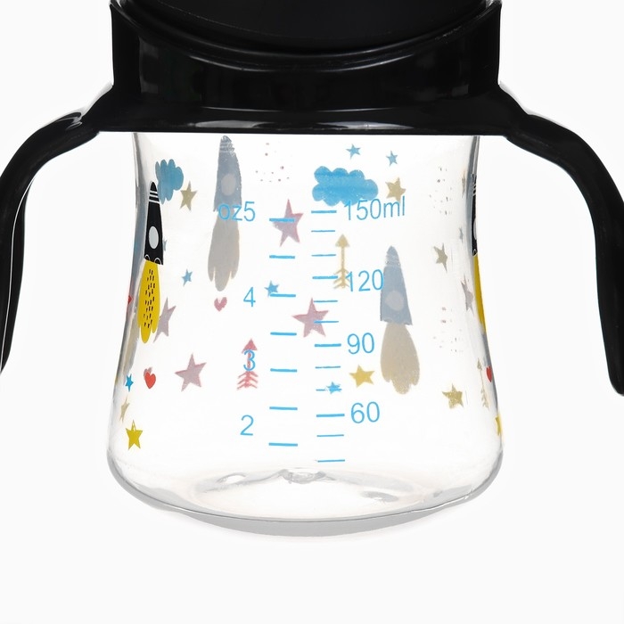 Бутылочка для кормления &Oslash;50мм ШГ, +0мес.,150мл, цвет черный