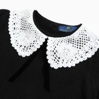 Джемпер школьный для девочки, цвет черный, рост 122 см