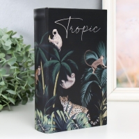 Сейф-книга дерево кожзам "Звери в тропиках" 21х13х5 см Сейф-книга дерево кожзам "Звери в тропиках" 21х13х5 см