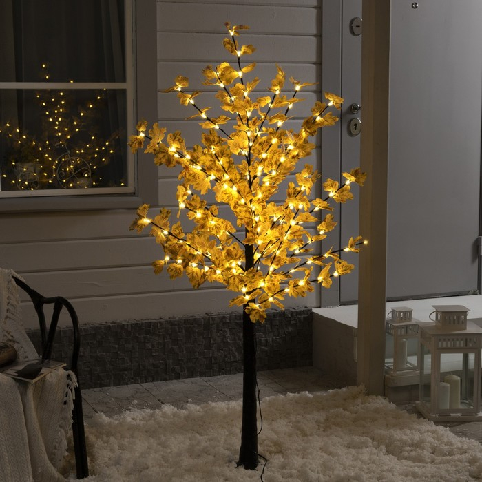 Светодиодное дерево &laquo;Клён осенний&raquo; 1.6 м, 160 LED, постоянное свечение, 220 В, свечение тёплое белое