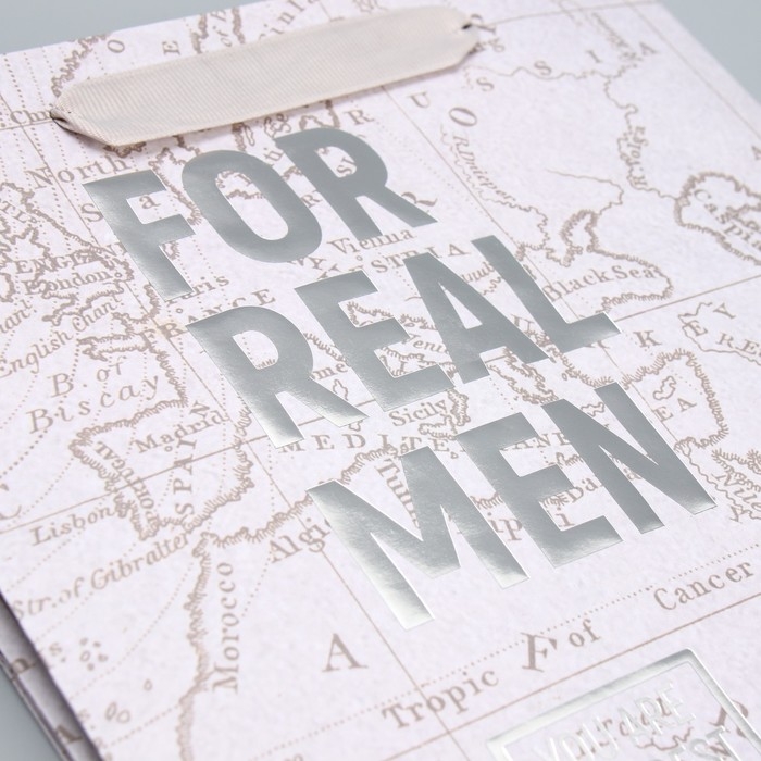 Пакет подарочный крафтовый квадратный, упаковка, &laquo;Весь мир твой&raquo;, 22 х 22 х 11 см