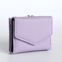 Кошелёк женский на кнопке, цвет сиреневый Кошелёк женский на кнопке, цвет сиреневый
