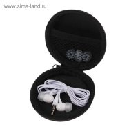 Футляр для наушников Luazon, круглый 8х8х3 см, кожзам Футляр для наушников Luazon, круглый 8х8х3 см, кожзам