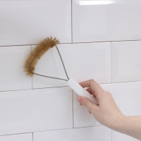 Щётка для чистки посуды и решёток-гриль Raccoon, металлической щетина, 23,5&times;11 см, цвет белый