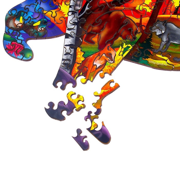 Пазл деревянный фигурный «Сказочный лес», 143 элементов Пазл деревянный фигурный «Сказочный лес», 143 элементов