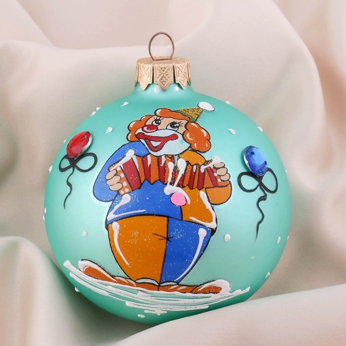 Шар "Клоун с гармошкой" 8 см микс