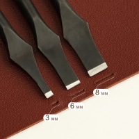 Набор высекателей для кожи 11,4 см, 3 шт, цвет чёрный