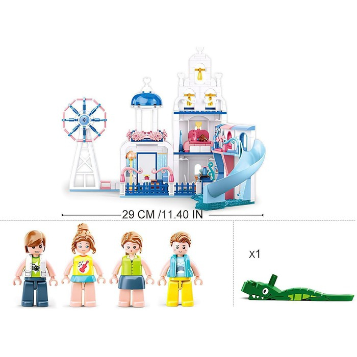 Конструктор Розовая Мечта &laquo;Дом с бассейном&raquo;, 446 деталей