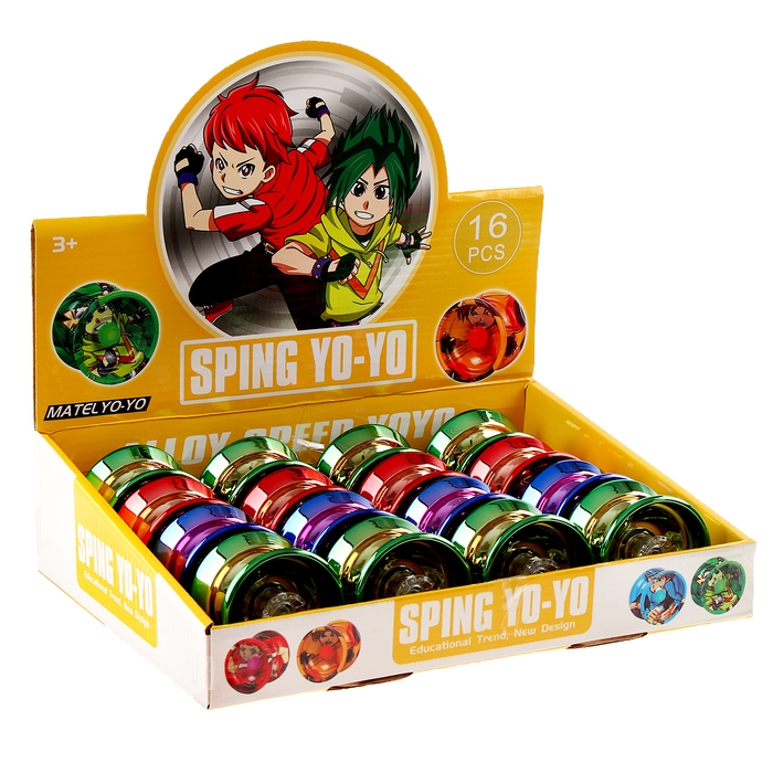 Йо-йо &laquo;Блеск&raquo; металическая, цвета МИКС