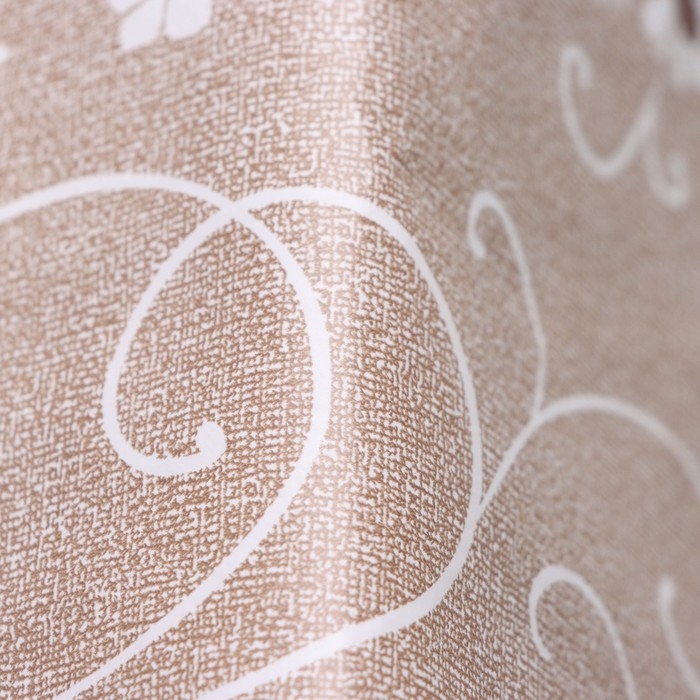 Скатерть на стол на нетканой основе &laquo;Ромашки&raquo;, 137&times;110 см, цвет коричневый