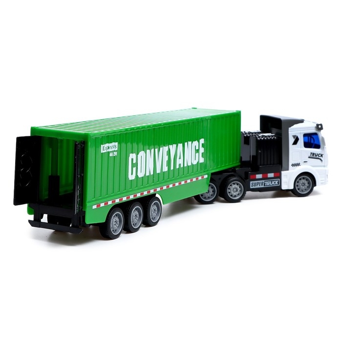 Грузовик радиоуправляемый &laquo;Контейнеровоз&raquo;, масштаб 1:48, свет, работает от аккумулятора