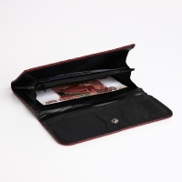 Кошелёк женский на кнопке, цвет красный Кошелёк женский на кнопке, цвет красный