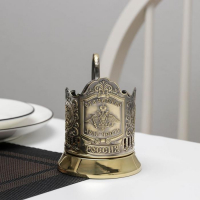 Подстаканник &laquo;Отечество. Долг. Честь&raquo;, d=72мм, латунный