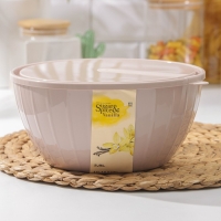 Салатник с крышкой &laquo;Fiesta&raquo;, 2,8 л, цвет МИКС