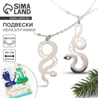 Подвески неразлучники новогодние &laquo;Дружба- это магия&raquo;, 11 х 14 см